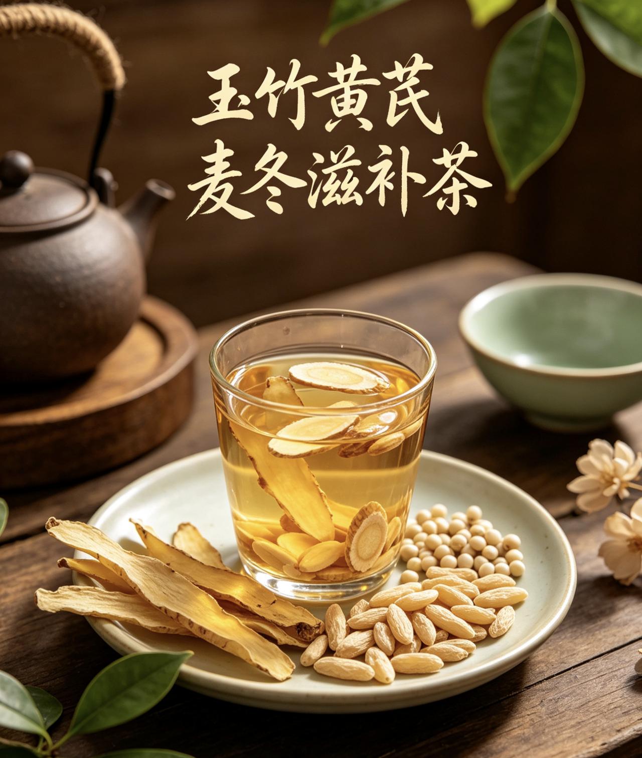 做法=配比（日常一壶量）黄芪6克、玉竹6克、麦冬6克冲泡步骤