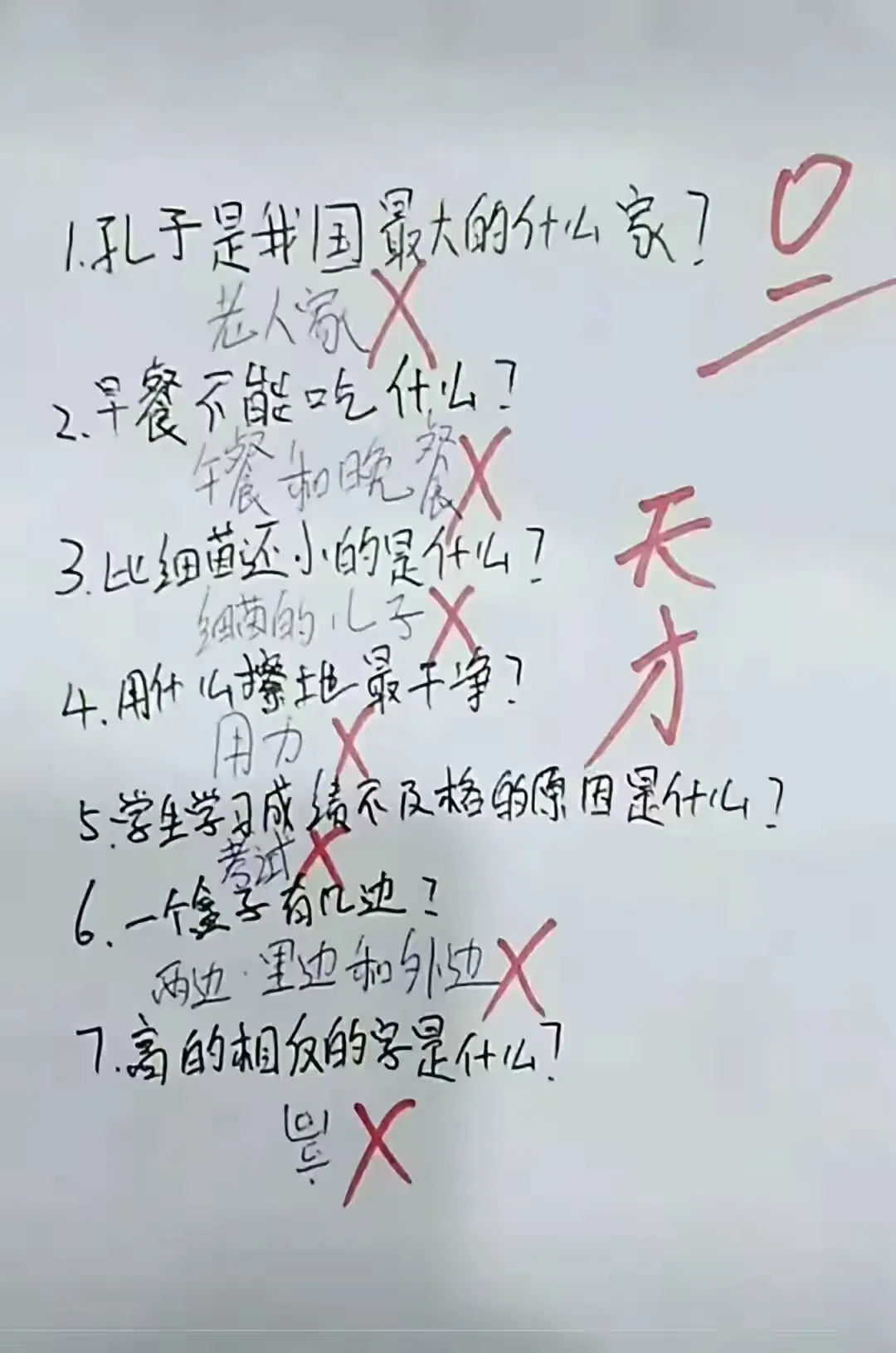 这孩子长大了必定是个人才