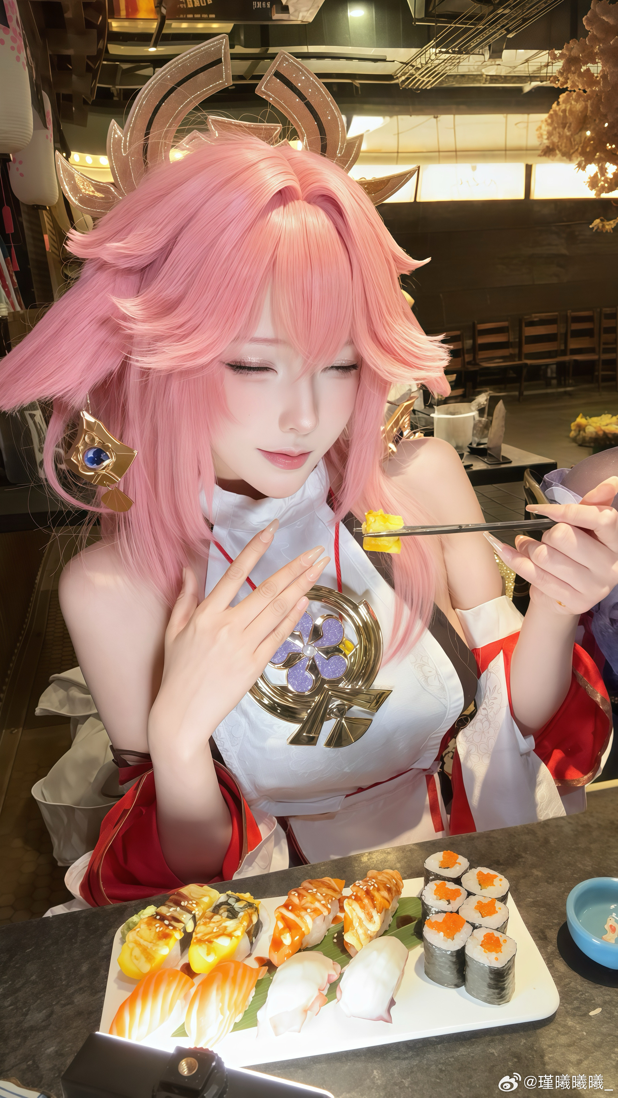 别逗你神子姐笑啦cosplay八重神子原神