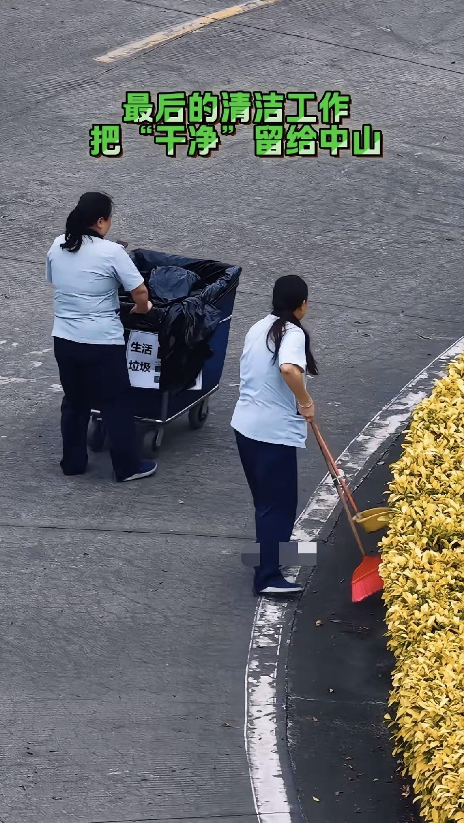 深圳某工业园区里，佳能工厂早没人上班了。但每天早上七点，几位阿姨准时来扫地倒垃圾