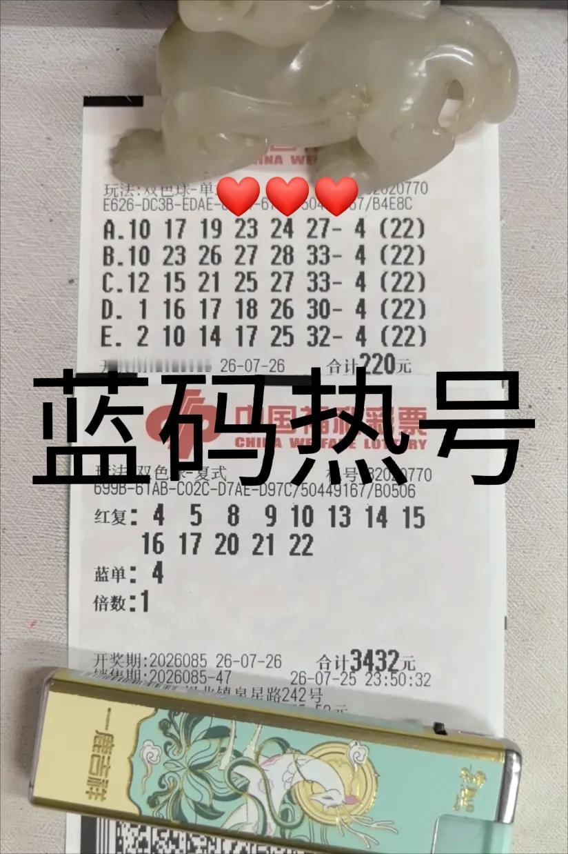 玉貔貅大佬登场，大佬这一期锁定后区热号蓝码04，从走势图来看，此号近期确实有点火