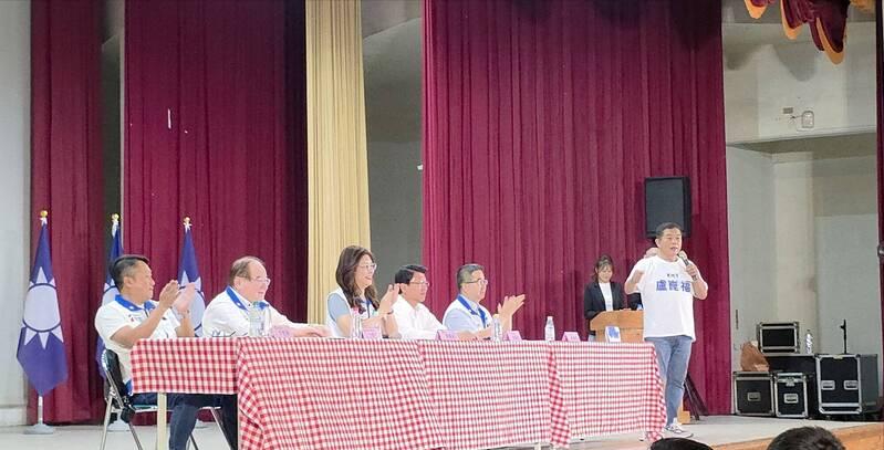 当郑丽文面痛批国民党自私，台南市议员卢崑福：谢龙介若败选，党工总辞国民党行动中