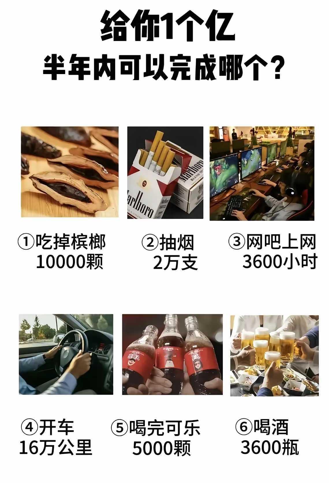 给你一个亿，半年内能完成哪项​​