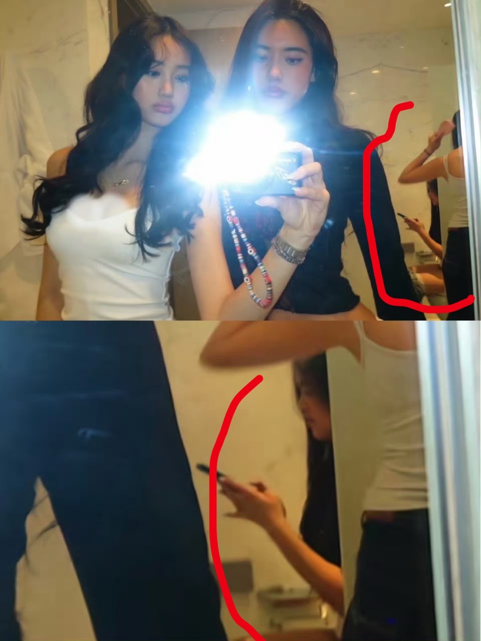 钟丽缇女儿考拉争议考拉在社交媒体发布自拍照，照片中自己胸部打码，但背景清晰显示姐