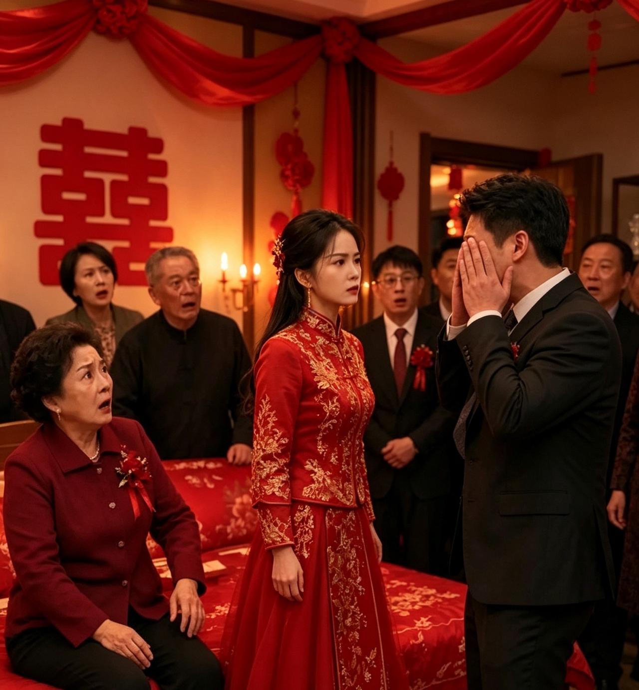 新婚当夜，婆婆怂恿丈夫给我立家规，我当场一巴掌，全屋亲友瞬间安静大喜之日，红