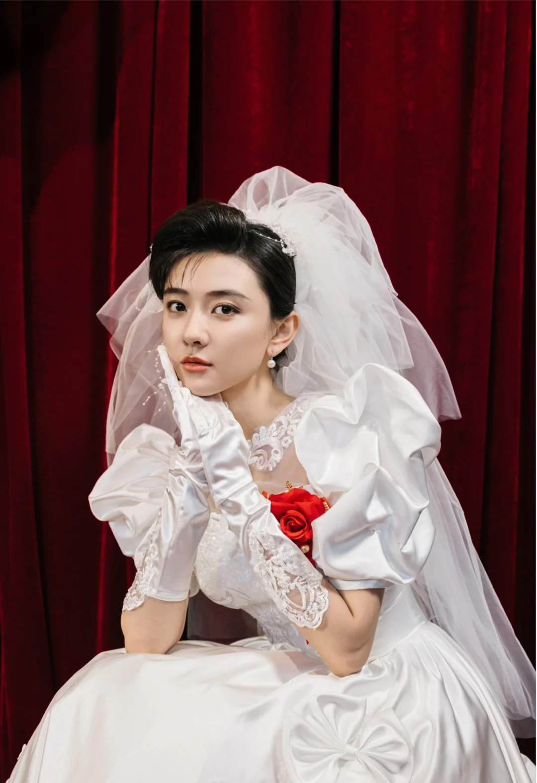 梁洁崔远远结婚照 好美好美好美😍
