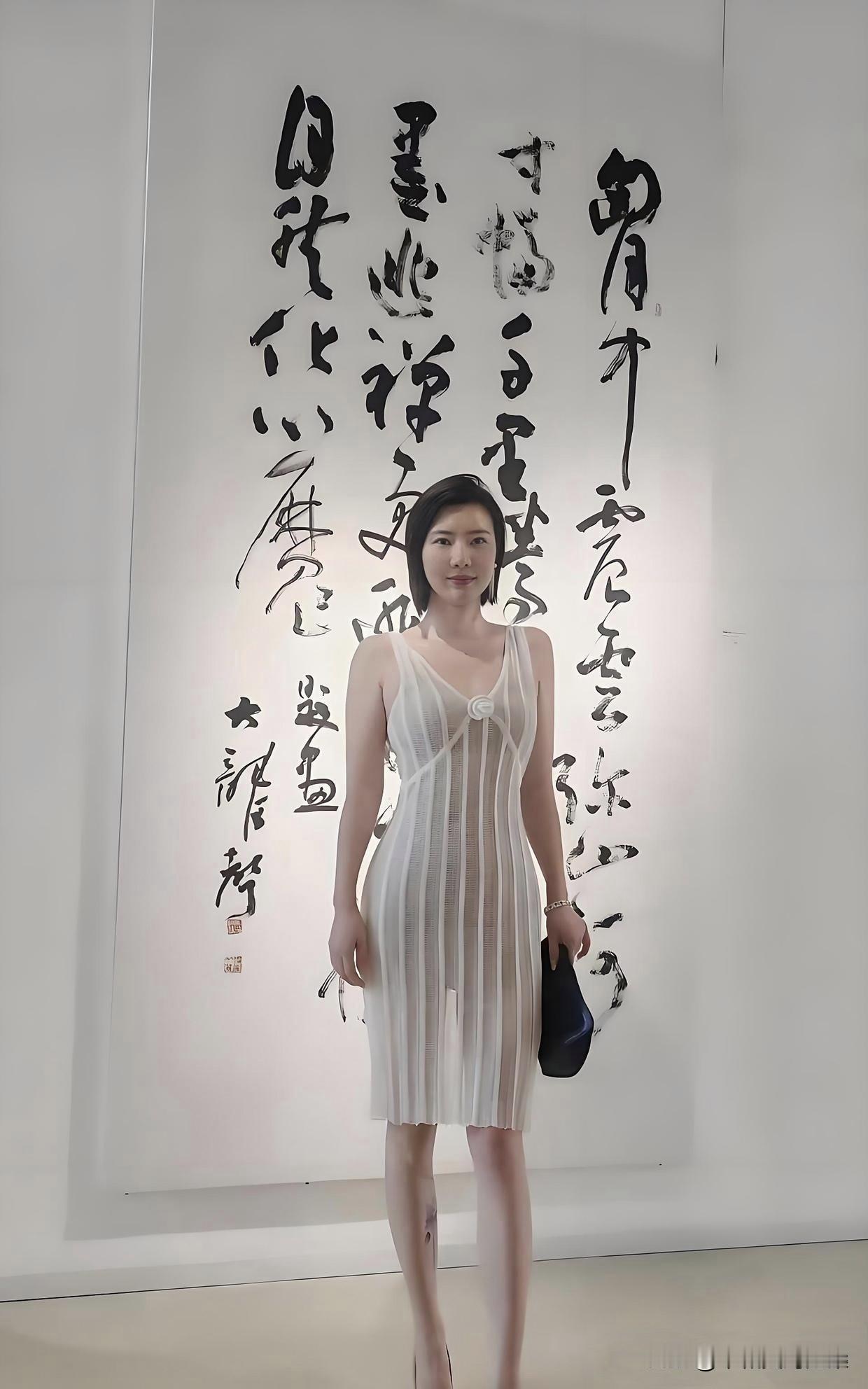 这副毛笔书法作品不错吧自拍毛笔字