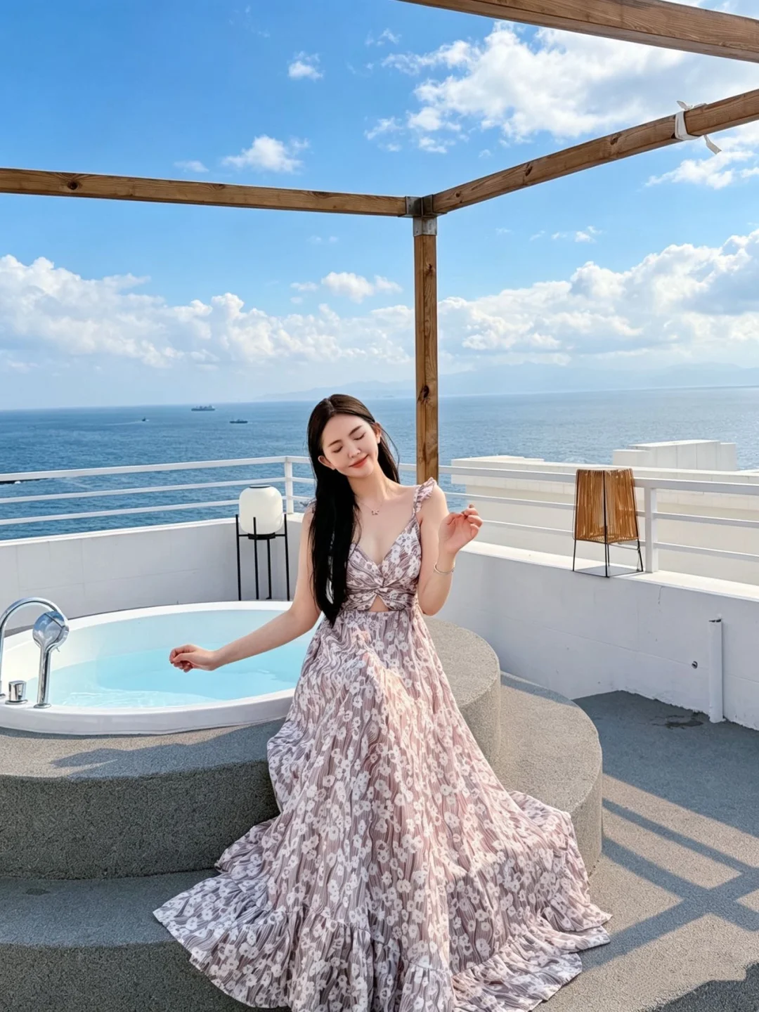 这不是圣托里尼🏖️这是深圳疗愈度假民宿