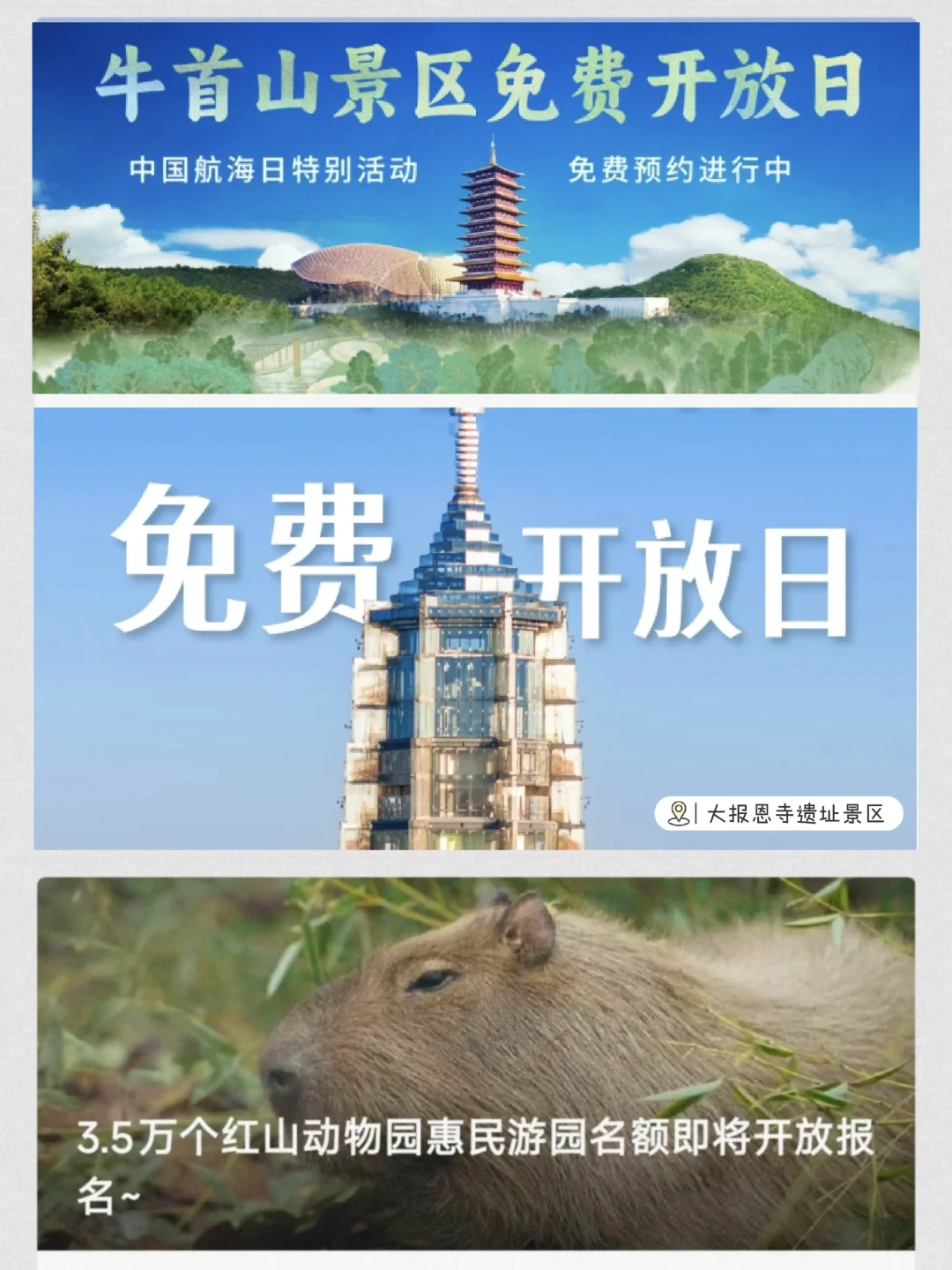 💥南京43家景区免费开放！附详细时间指南