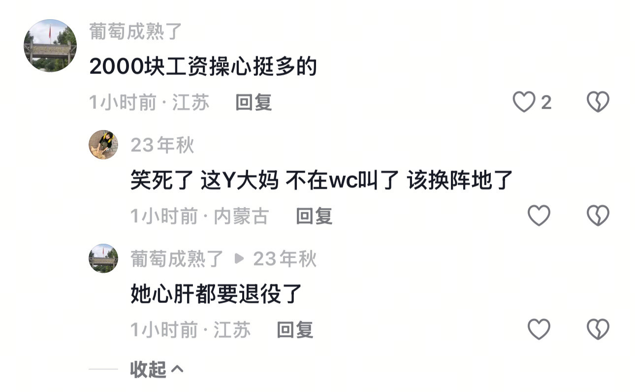 一部分妈咪（应该是99%的妈咪）把我说我曾经赚两千块钱一个月记的可真了那是我的奋