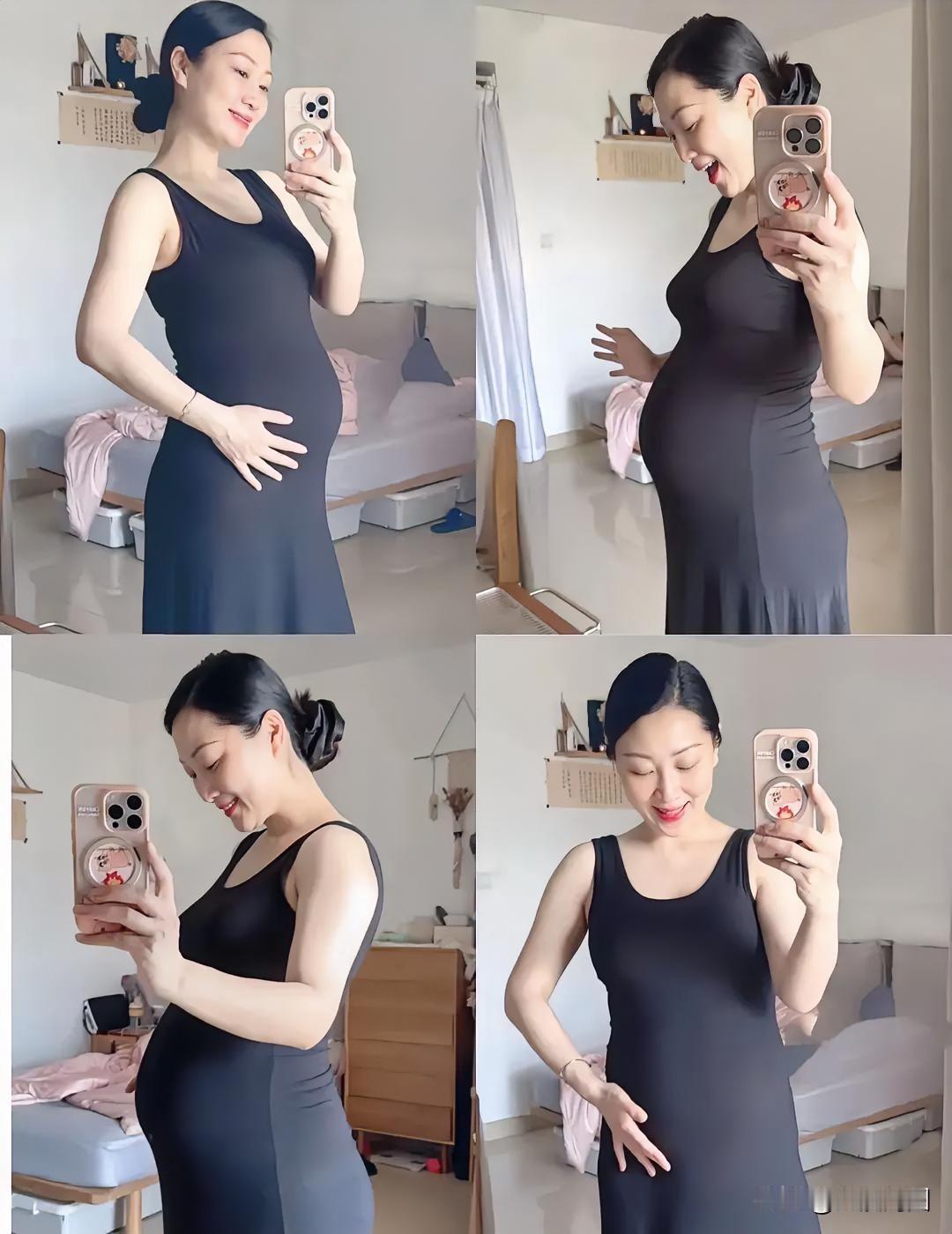 这位孕妇拍了一组美美的孕妇照。