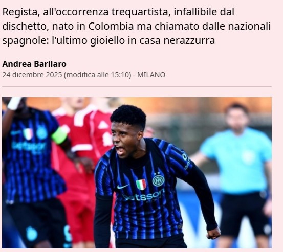 小恰20! 米体: 国米青训萨拉特不仅是个点球高手, 还是中场多面手