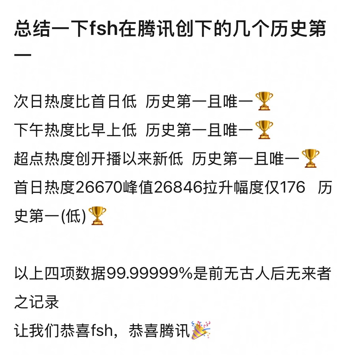 全体起立，来看《赴山海》在腾讯和在爱奇艺全都创下新纪录，腾讯历史上第一部次日热度