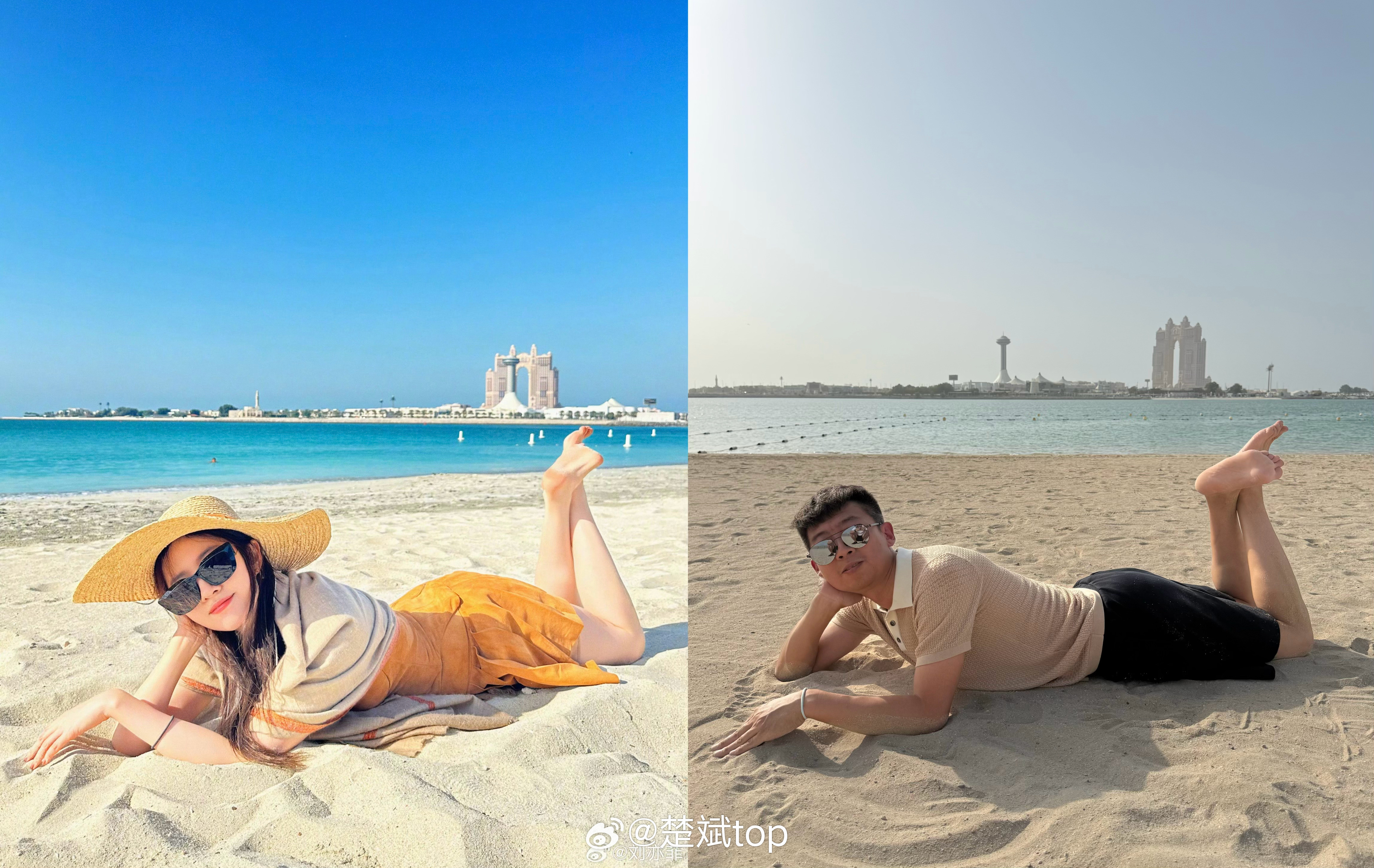 你们要的刘亦菲同款沙滩照来了和刘亦菲比美系列继续更新最近好多小红书的姐妹们让我还