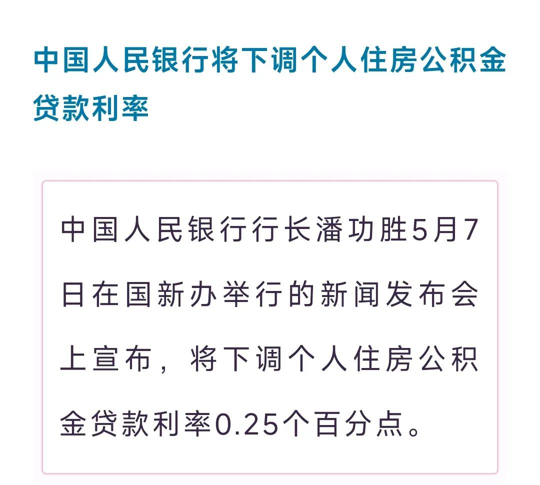 个人住房公积金贷款利率调整