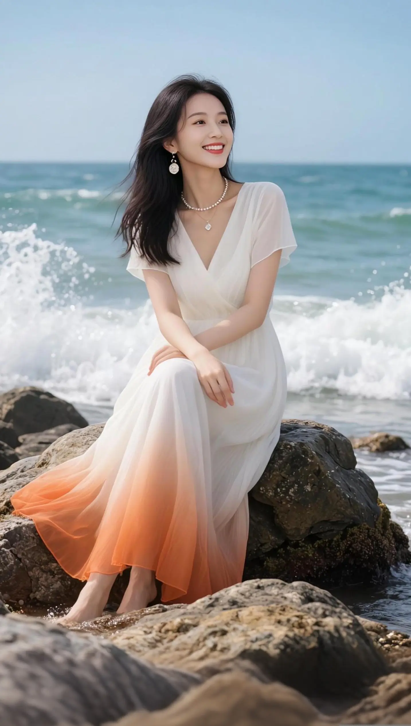 AI海滨氛围感写真 随变ai随便玩