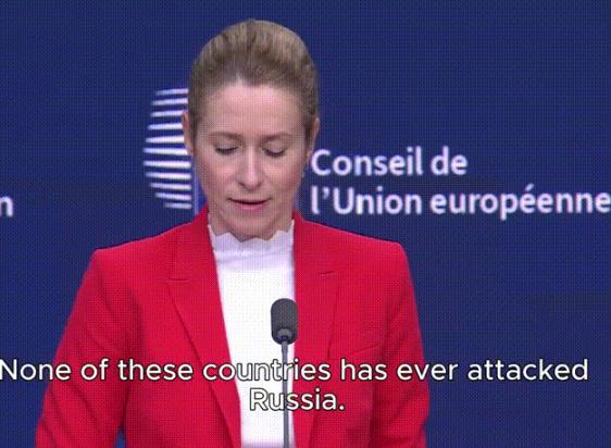 欧盟卡拉斯抛出惊世言论！卡拉斯表示，在过去100年里，俄罗斯攻击过19个以上的国