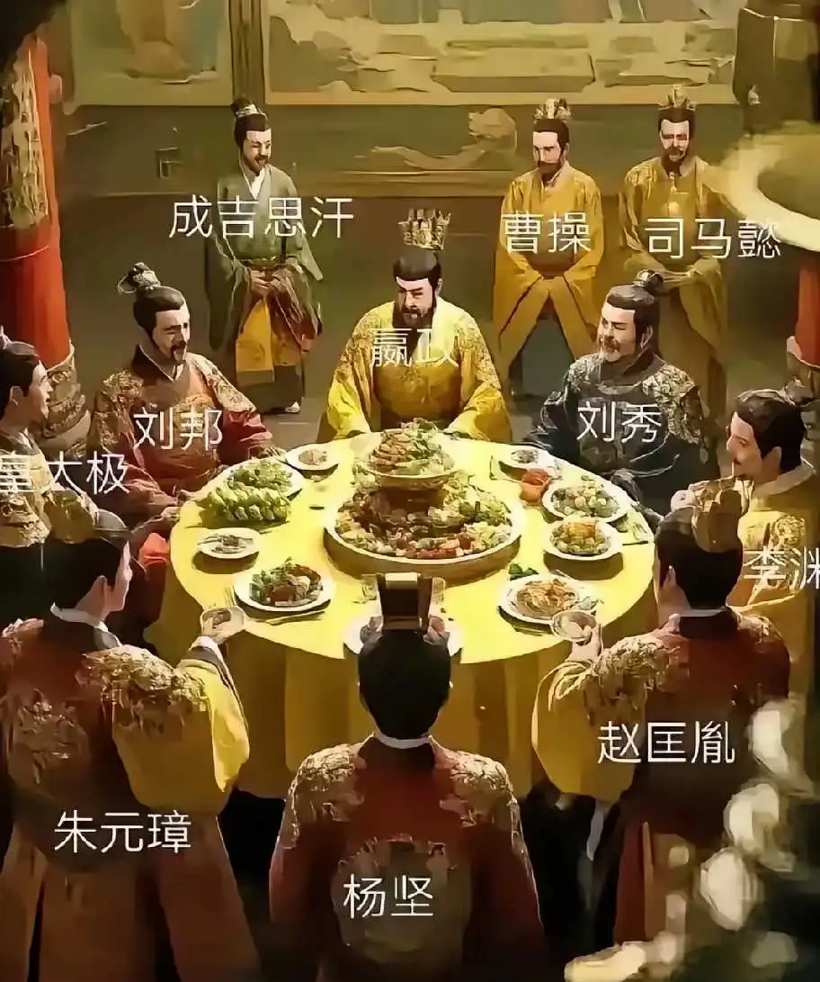你认为他们8个人，谁没有资格坐在一起？应该让给谁坐？