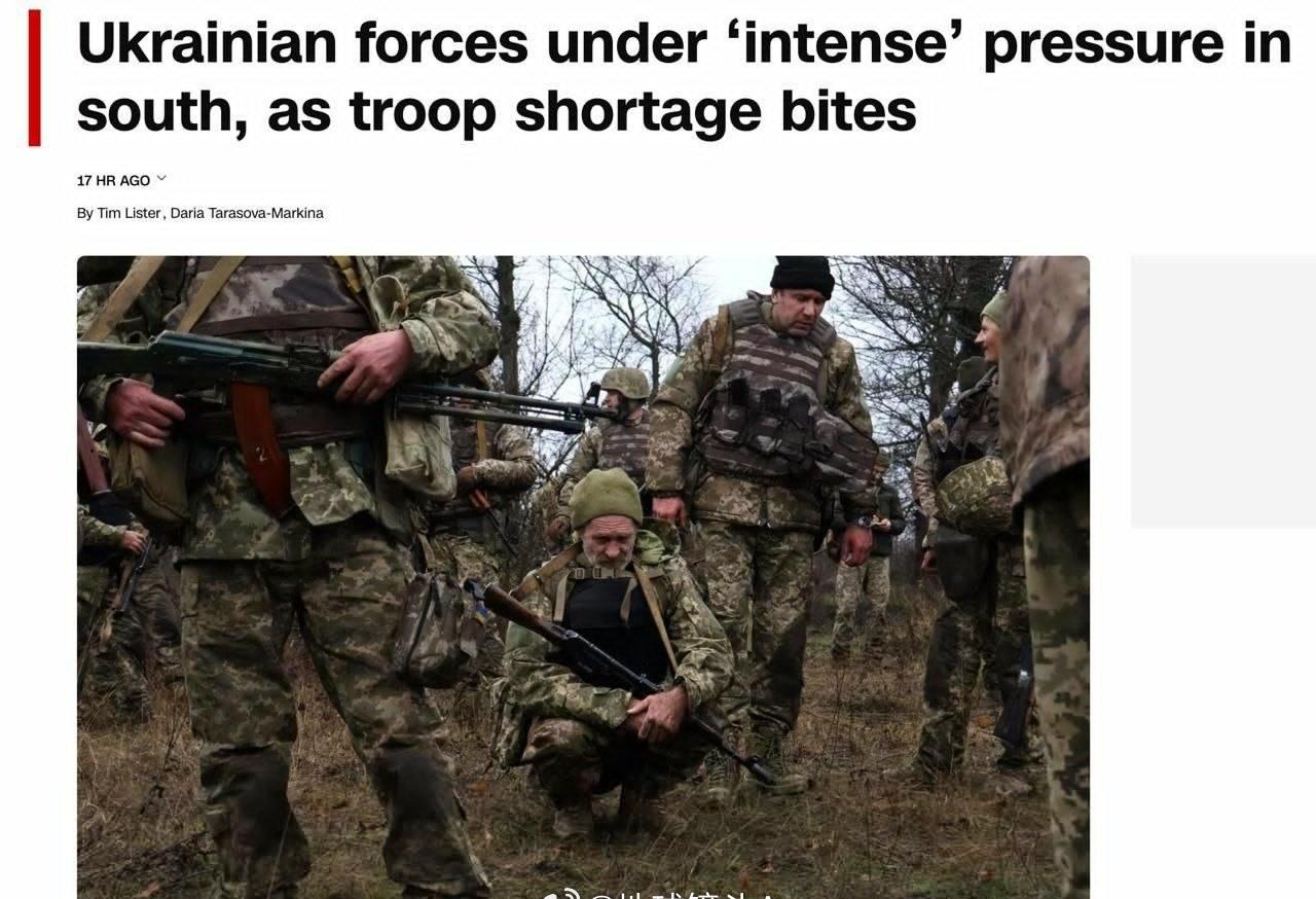 CNN关于乌军在扎波罗热方向防御崩溃的分析“部队已疲惫不堪”：这家美国媒体发