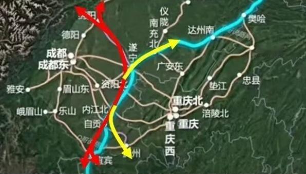 绵遂内泸铁路简直就是天然的连接线和中转站，一下子就把川北、川东北和川南地区全部串
