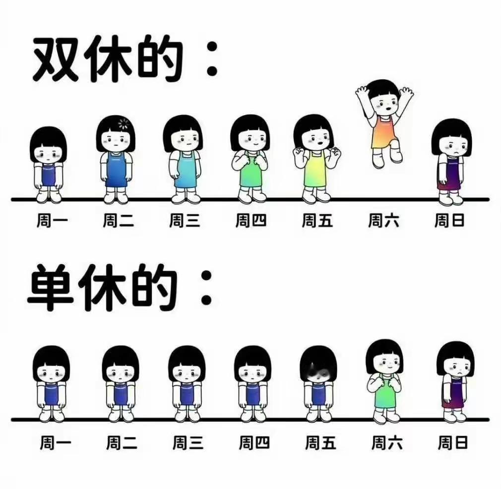 这是单休与双休的区别[狗头]