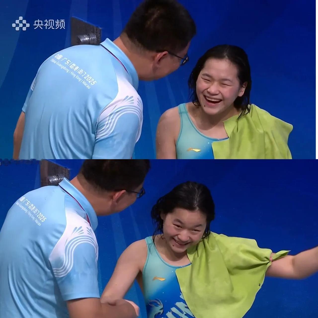 全红婵这心可真“大”！拿了第五名还能乐呵呵的，好多人可能觉得名次不理想就该失