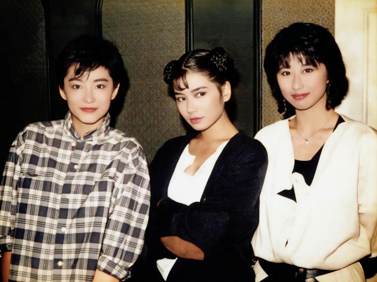 年轻时期的林青霞、钟楚红、叶倩文，各有各的美和气质。1986年，林青霞、钟楚