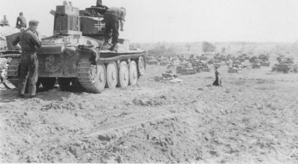 白俄罗斯境内集结的德军坦克