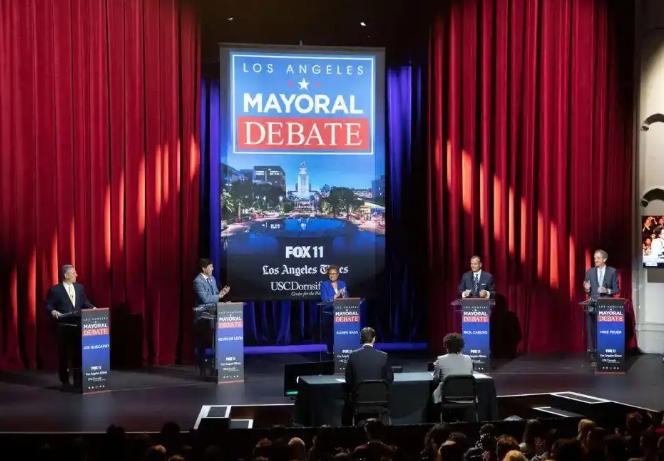 真人秀明星逼宫洛杉矶市长！40%选民摇摆，城市乱象彻底藏不住了。前真人秀明星