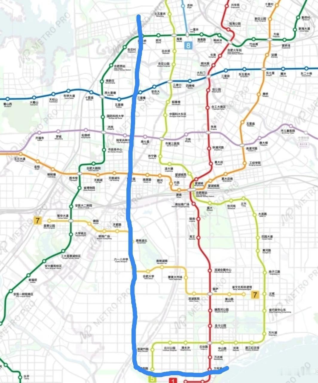 合肥地铁，怎么不开通这条线路[捂脸哭][捂脸哭]