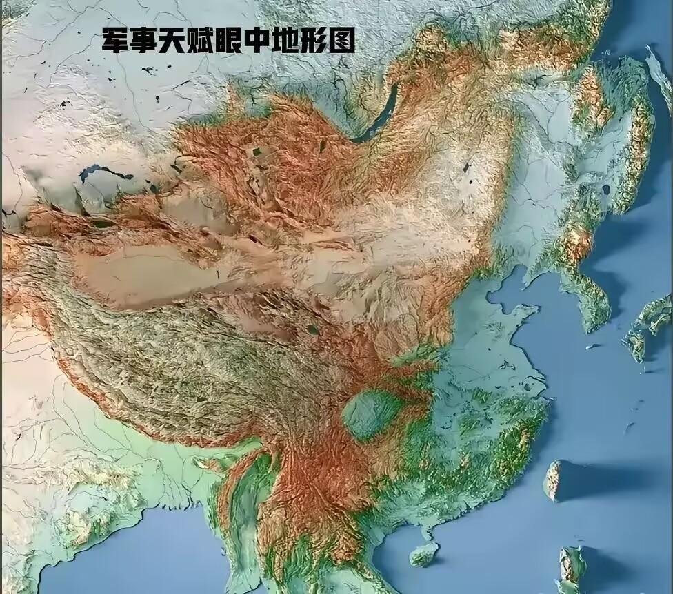 古代中原王朝的敌人，始终在北方！大家可以看看我们的地形图，南方是中南半岛，而中