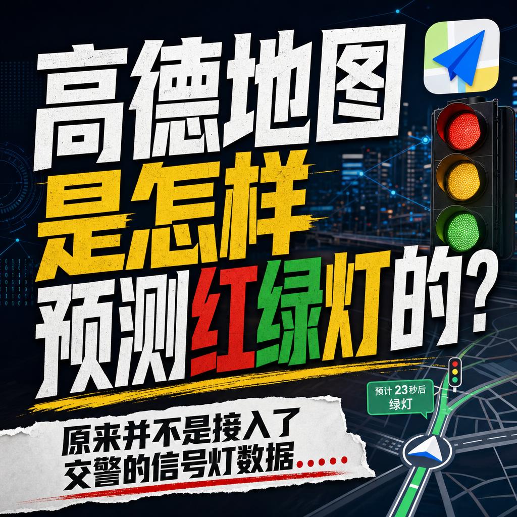 高德红绿灯读秒靠AI模型预测未接入官方信号系统高德地图那红绿灯读秒，并不是在