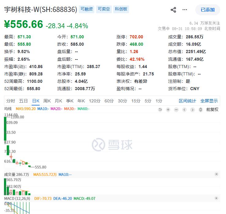宇树，上市之后9天腰斩~当时是谁炒那么高的？​​​