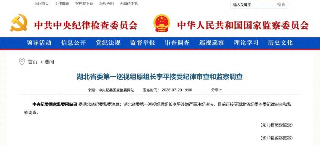 大半夜刷到湖北省巡视组原组长李平落马的消息，着实让人心里猛地一震。这反转来得太猛