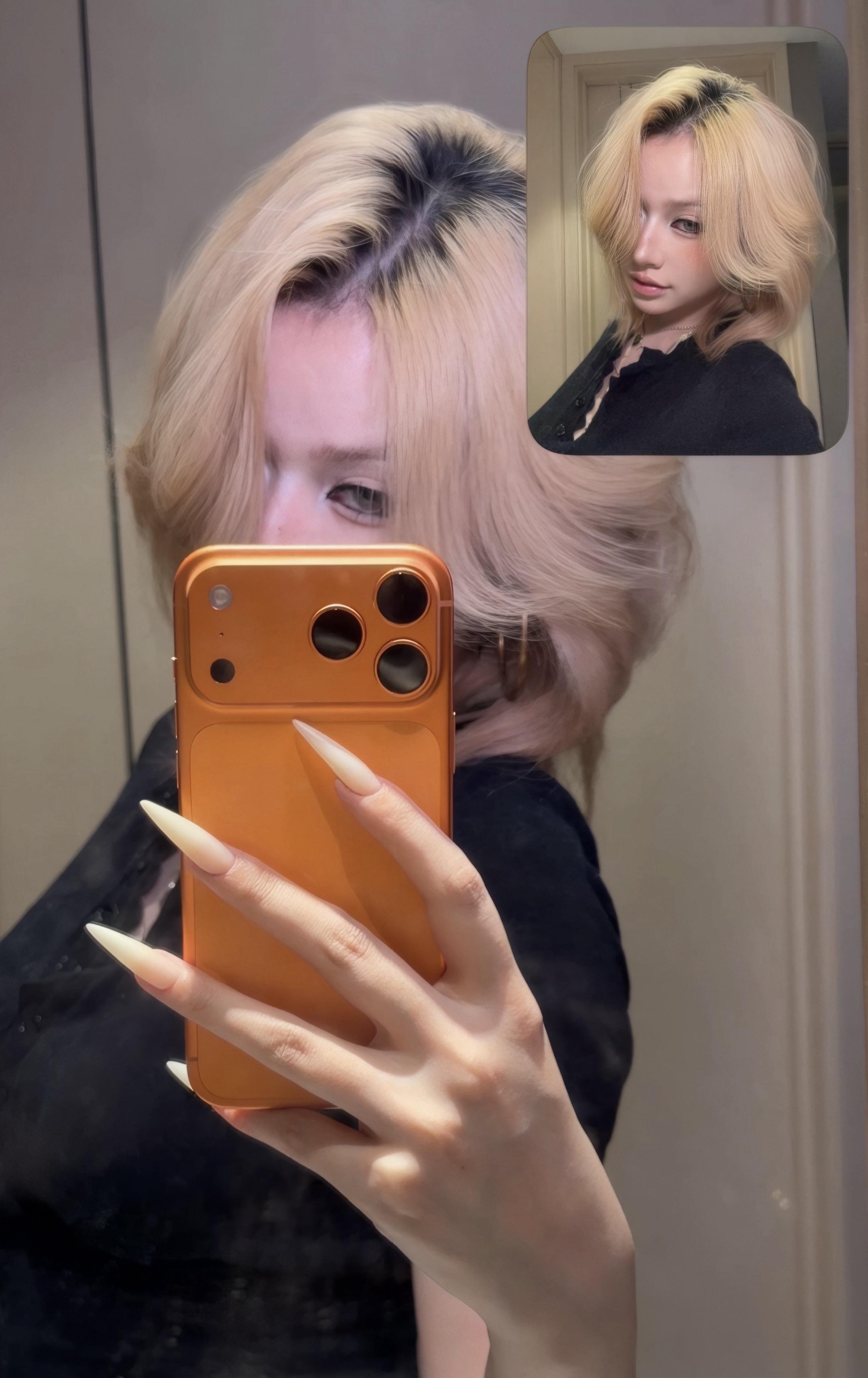 天才，双摄就这么拍美甲和脸。