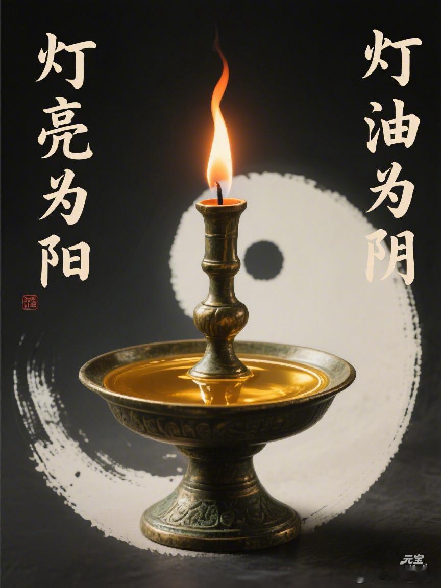 灯亮为阳灯油为阴“灯亮为阳，灯油为阴”这个比喻，非常形象地揭示了中医阴阳互根、相