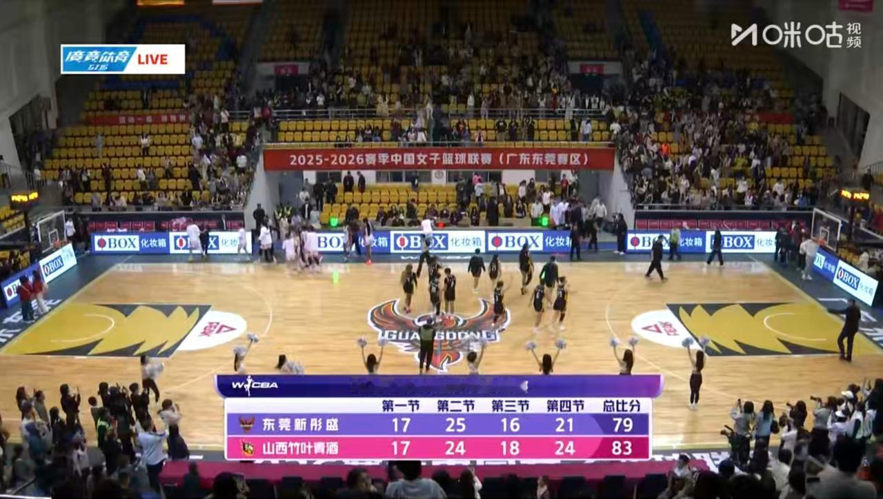 WCBA的一场常规赛，广东女篮主场负于山西女篮，翟若云虽然拿分不多，全场堪