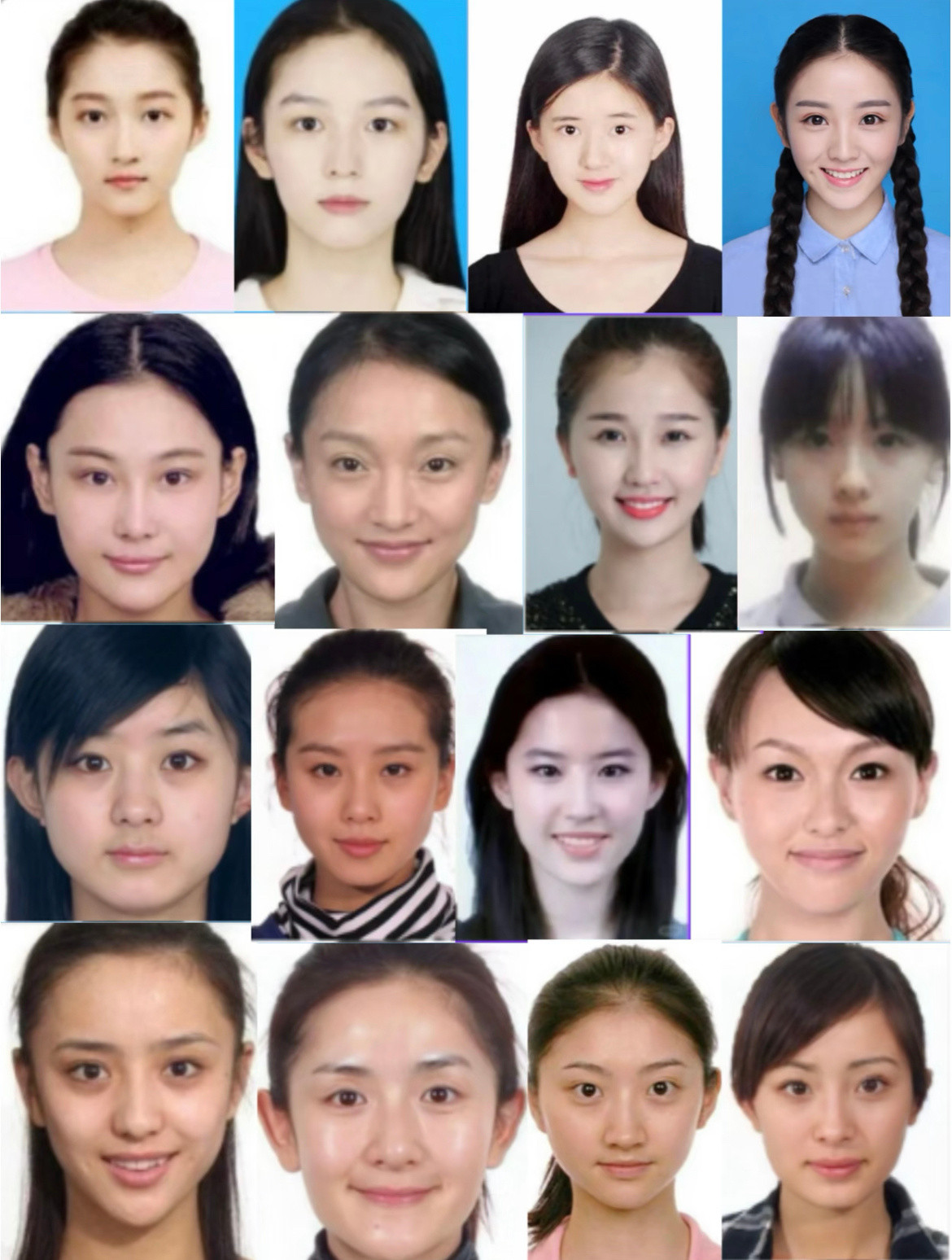 女明星素颜证件照不愧是女明星🌟素颜证件照都这么好看‼️