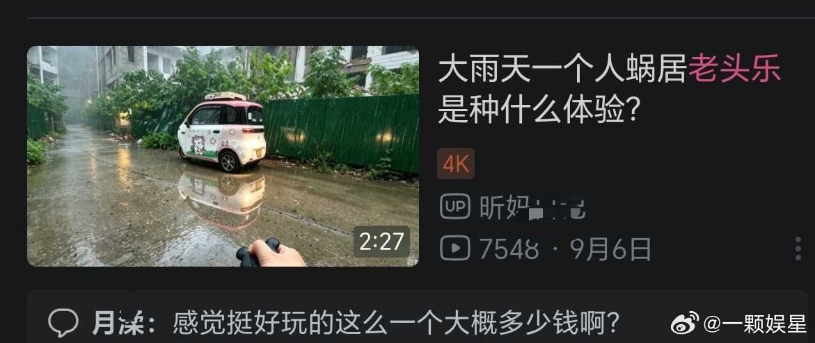 不是网传有车代吗？我看这款老头乐就挺适合他的[doge]​​​