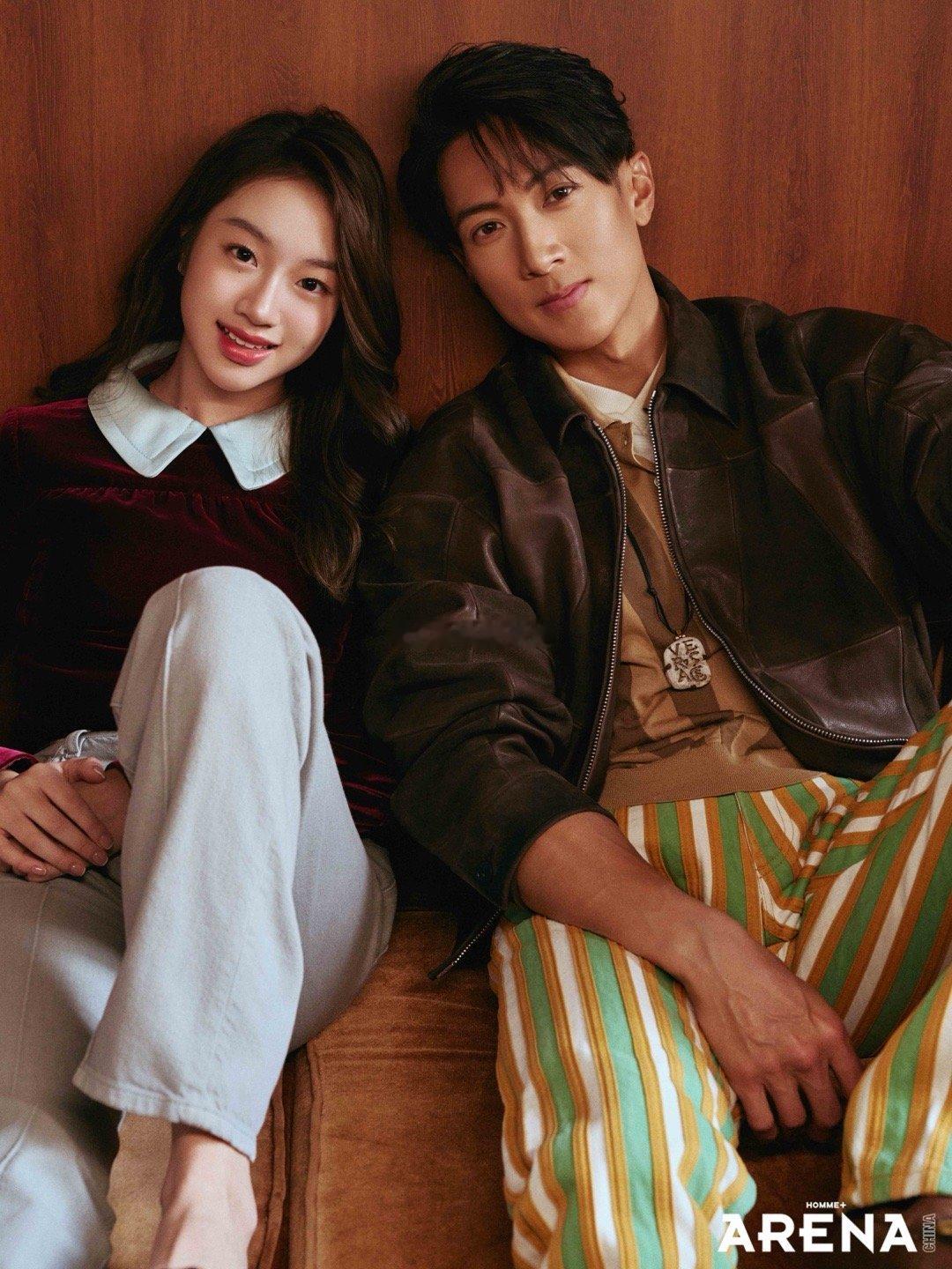 吴尊与15岁女儿NeiNei（吴欣怡）为《ARENAHOMME+》2026年二