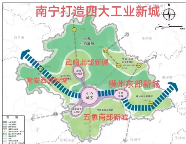 预计广西首府南宁哪年的工业总产值会达到万亿呢? 2031~2035年