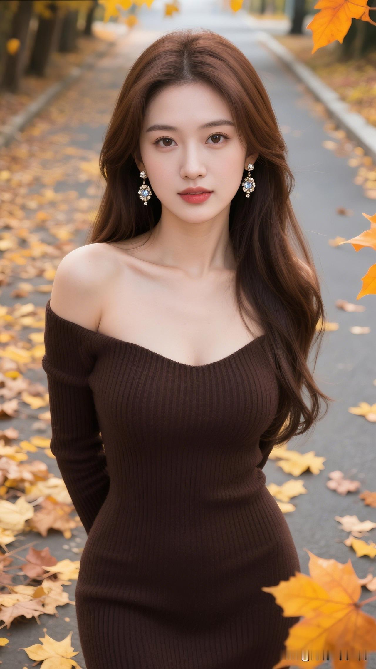 秋风起，落叶舞，美人如画。你认为漂亮的女人什么时候最迷人秋日暖阳下的优雅女神，