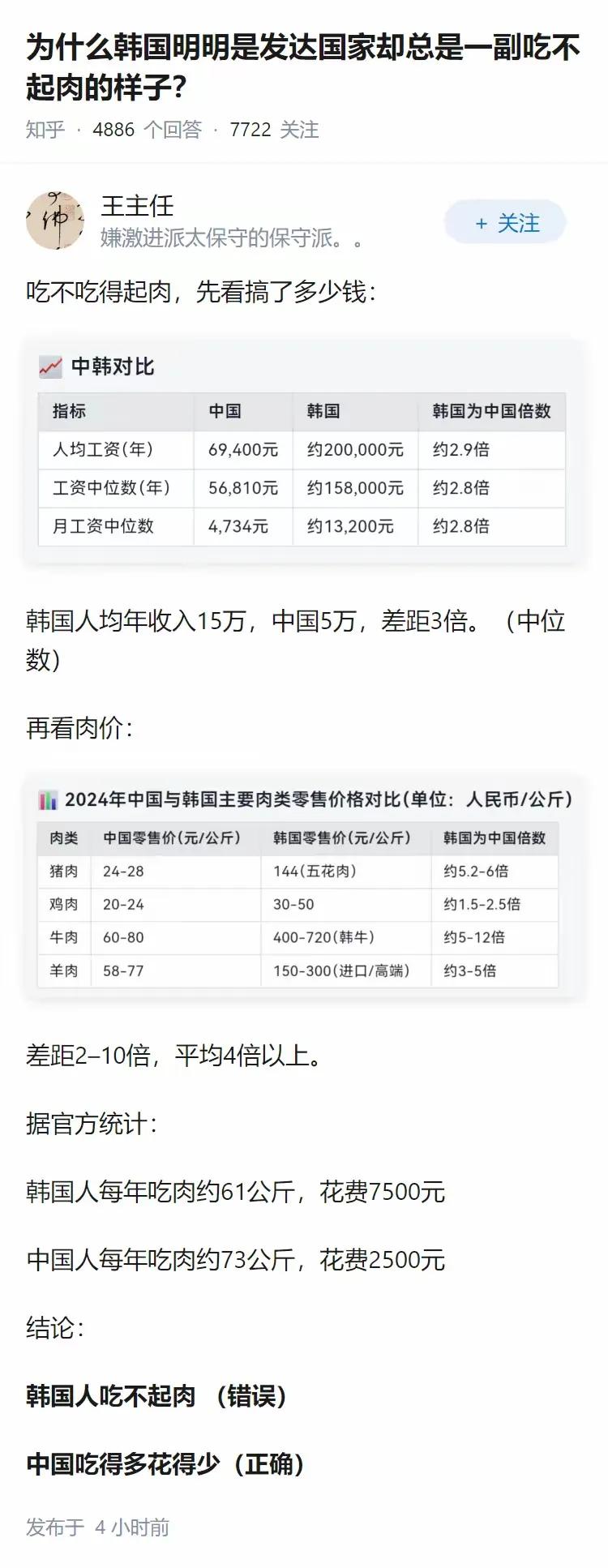 谁说韩国吃不起肉，那是爱美。[无奈吐舌]