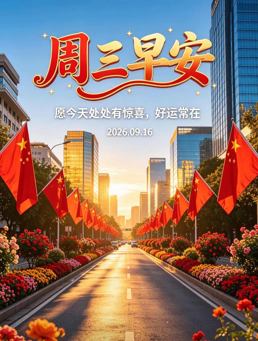 2026./9月16日，周三愉快，秋意渐浓，迈着安稳顺遂的路🍁
