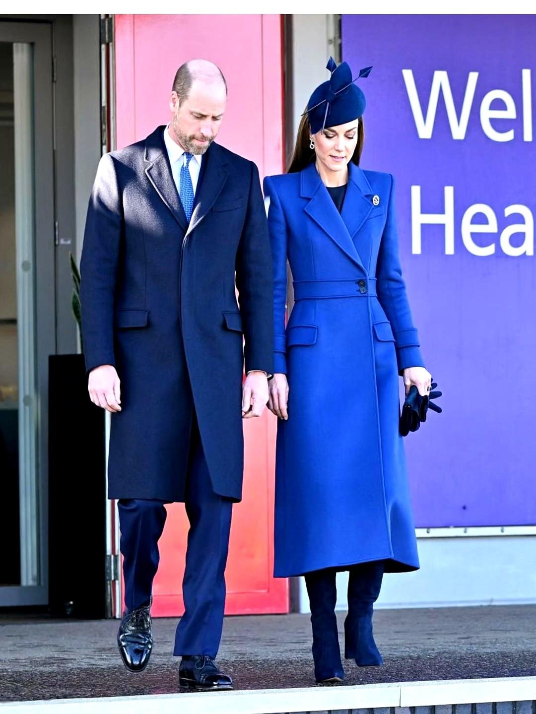 凯特王妃与威廉王子今日再度执行公务，一同前往希思罗机场。他们此行是为迎接来访