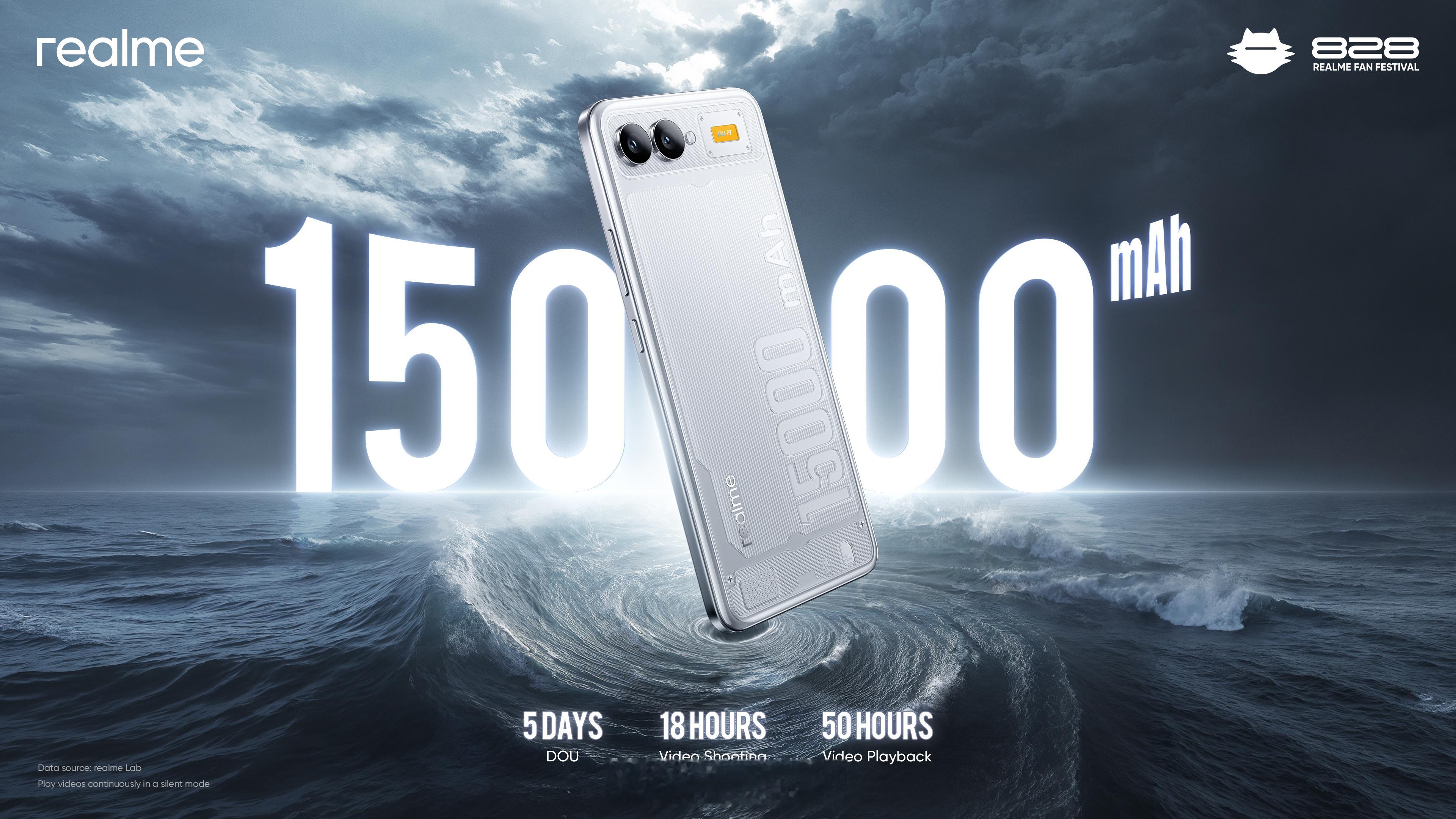 realme15000mAh电池的概念机亮相新机来了​​​这个外观颜值大家觉