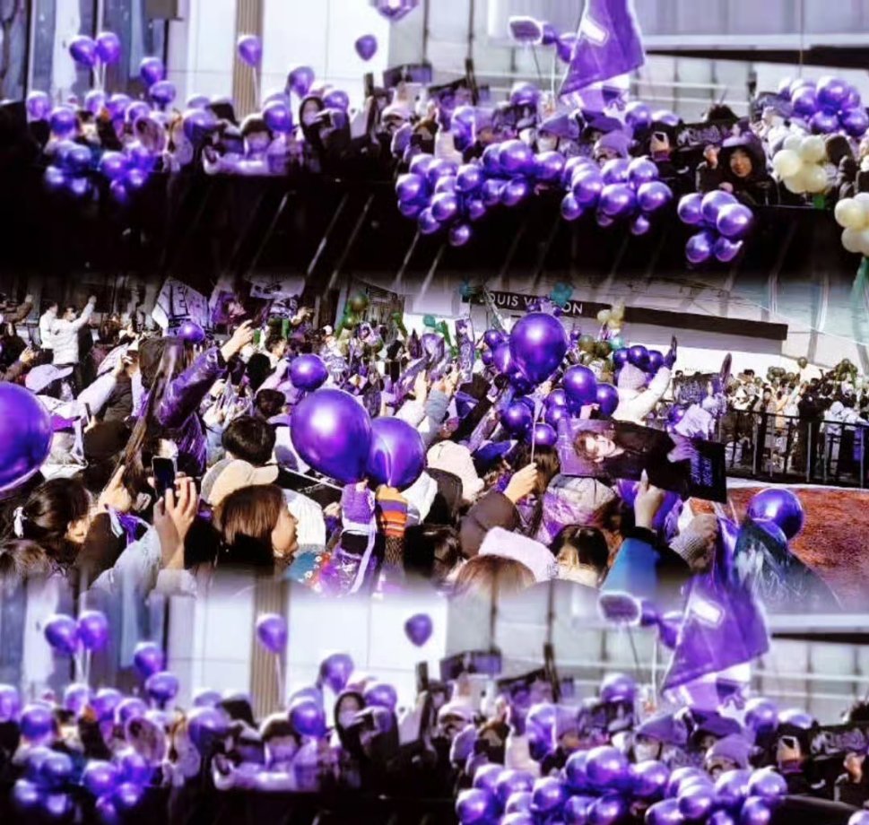 今天邓为参加迪奥的剪彩活动，上了好几个热搜了，但是最让我感动的是现场居然来了这么