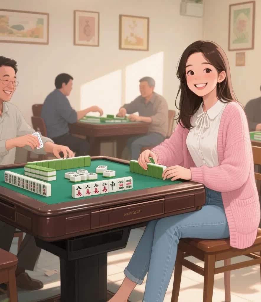 发现了没有常打麻将的人里有群人特有意思他赢了不飘输了也不恼