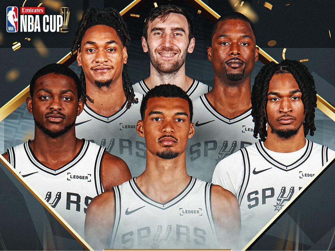 离谱啊~~马刺队晋级之路：NBA杯小组赛：击败掘金、火箭NBA杯8进4：击败