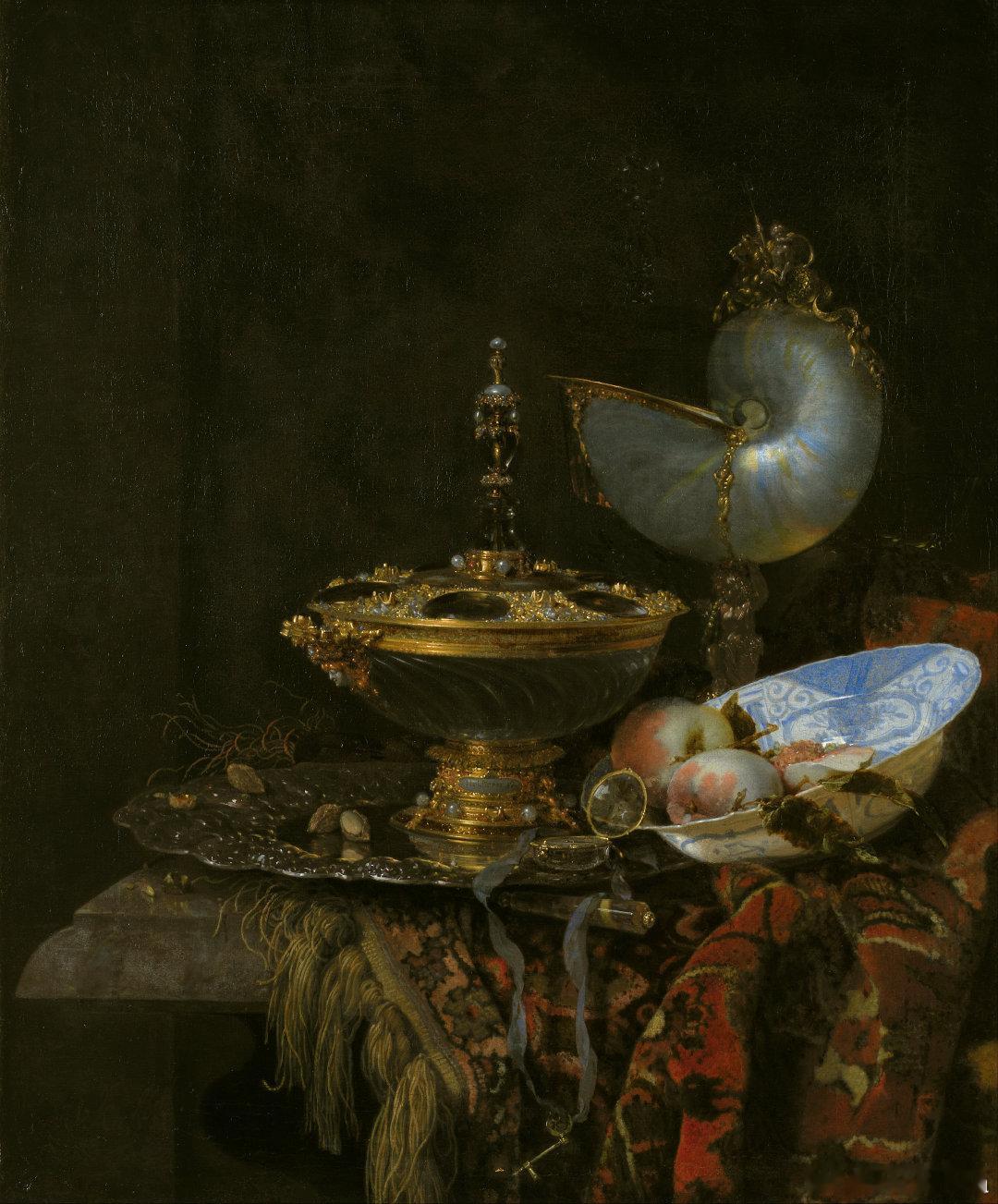 历史知识荷兰画家WillemKalf(1619–1693)1678年的静
